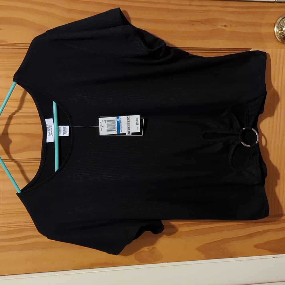 Just Polly Tee Black